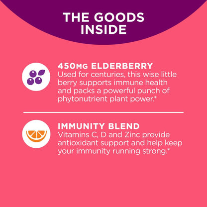 OLLY Extra Strength Elderberry Gummies, Immune Support, 450mg Elderberry, Vitamin C OLLYBuy Supplements Australia