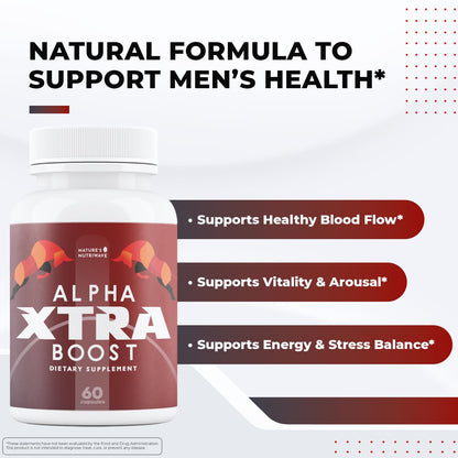 Nature’s NutriWave Alpha XtraBoost Capsules – Natural Men’s Supplement with Saw Palmetto, Fenugreek, L-Tyrosine & Herbal Blend, Made in USA – 60 Caps, 1 Month Supply Nature’s NutriWaveBuy Supplements Australia