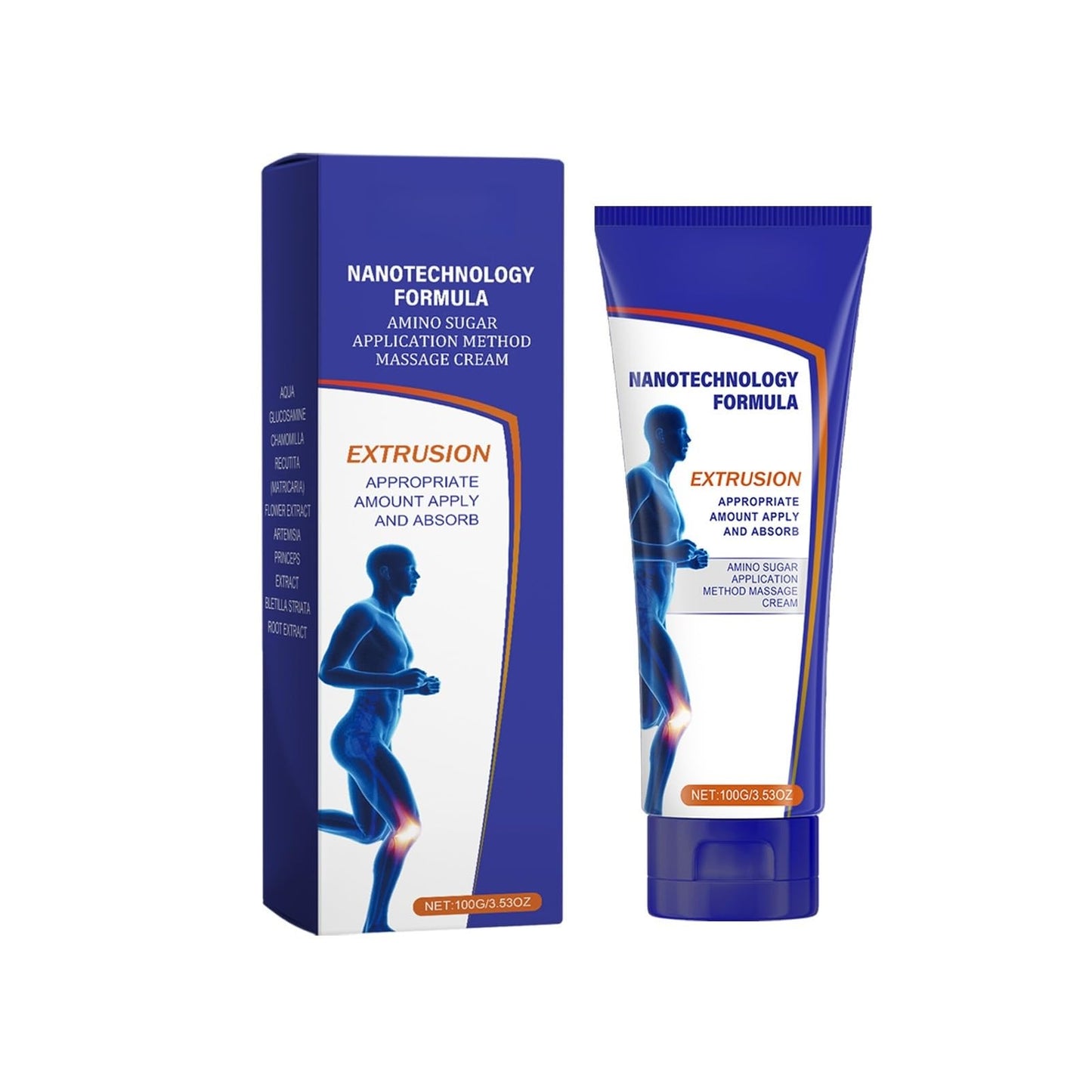 LWQCHW Nanotechnology Formula Amino Sugar Massage Cream 100g, with Glucosamine & Chamomile, Soothes Joint Discomfort, Fast Absorption Non-Greasy LWQCHWBuy Supplements Australia