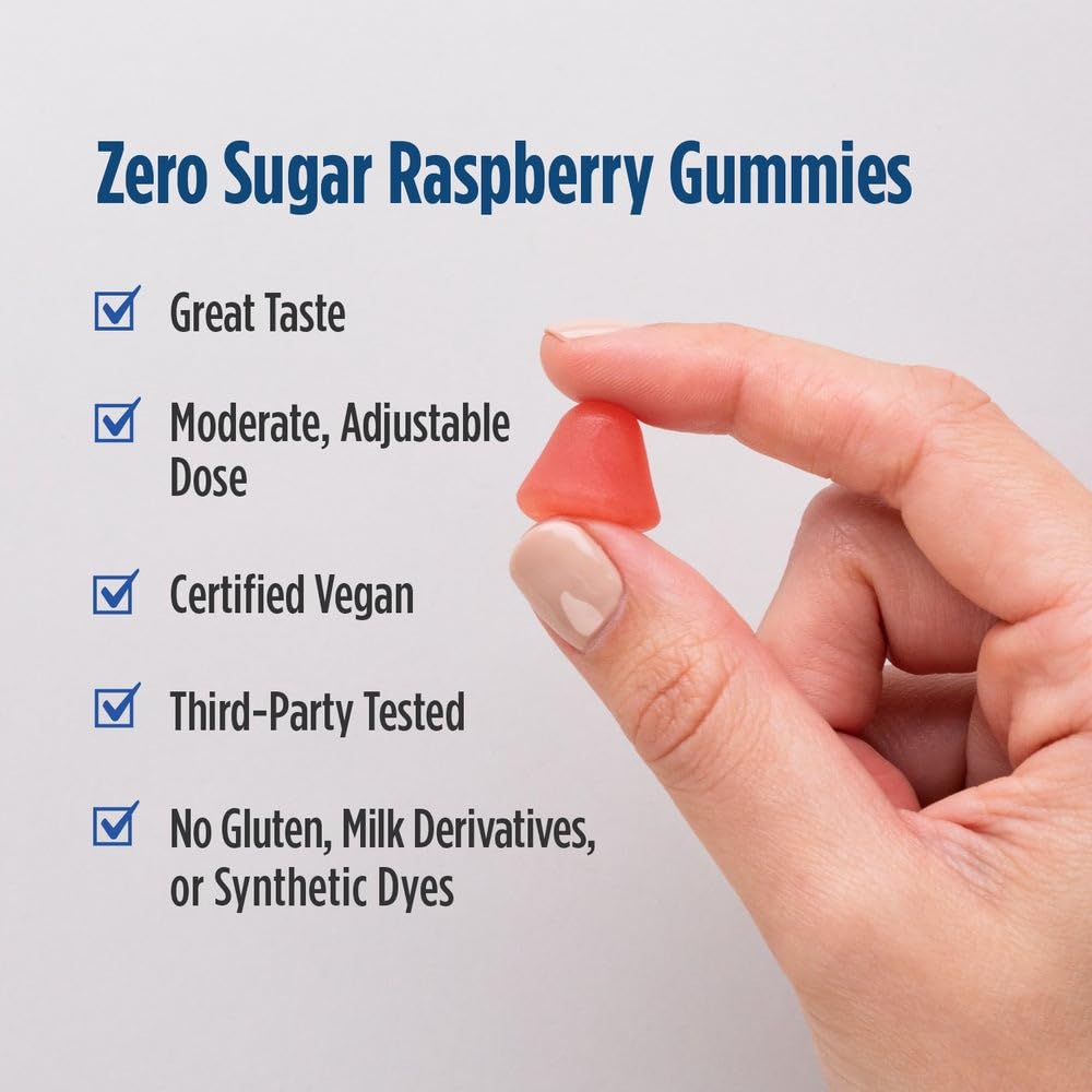 Nordic Naturals Zero Sugar Melatonin Gummies, Raspberry - 120 Gummies - 1.5 mg Melatonin - Great Taste - Restful Sleep, Antioxidant Support - Non-GMO, Vegan - 120 Servings Nordic NaturalsBuy Supplements Australia
