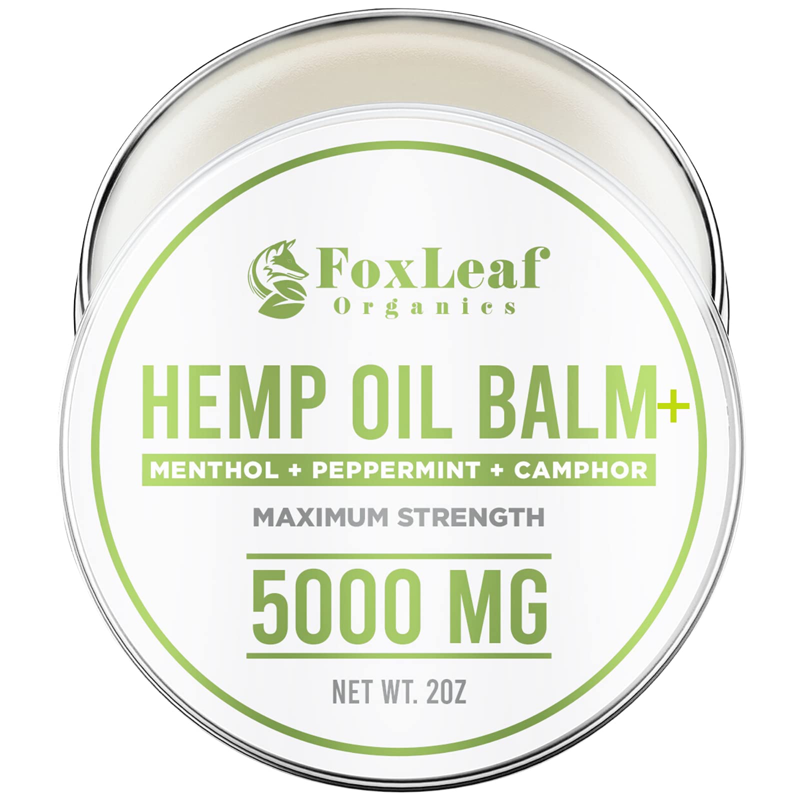 Hemp Oil Balm with Arnica, Camphor, Menthol & Peppermint, Herbal Cooling Balm for Muscles, Joints, Knees, Back & Body, Made in USA, 2oz FOXLEAFBuy Supplements Australia