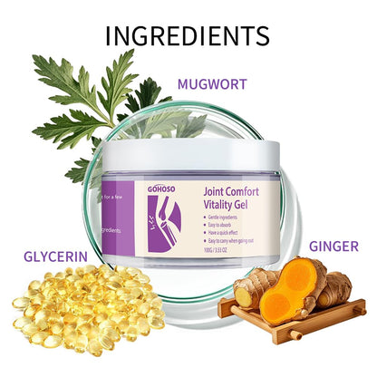 Joint Purple Gel, Cooling Massage Cream with Turmeric for Back, Neck, Joints & Muscles – Hydrating Gel for Active Lifestyles ENVISHABuy Supplements Australia