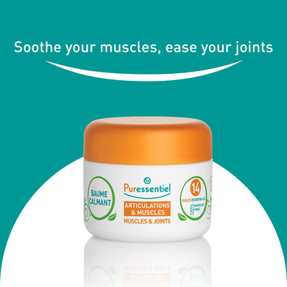 Puressentiel Muscle and Joints Balm - Essential Oil and Shea Butter Balm for Back and Neck Massage - Dye-Free, No Preservatives - 1.01 oz PuressentielBuy Supplements Australia