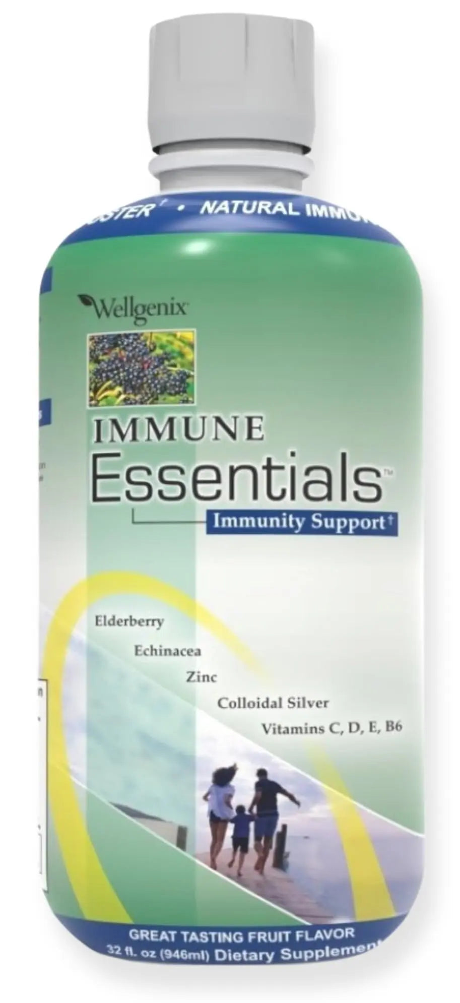 Wellgenix Immune Essentials - Multivitamin Liquid for Men, Women & Kids - Vegan Supplement with Vitamins C, D Elderberry Zinc WellgenixBuy Supplements Australia