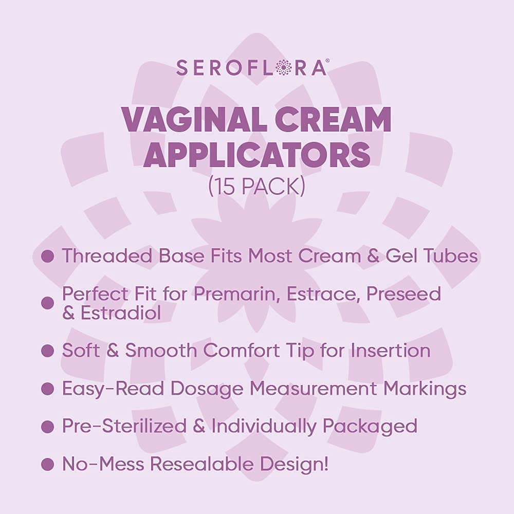 Seroflora Disposable Plastic Vaginal Applicators - Threaded End to Fit OTC Gels, Lubes or Creams Products SEROVERABuy Supplements Australia