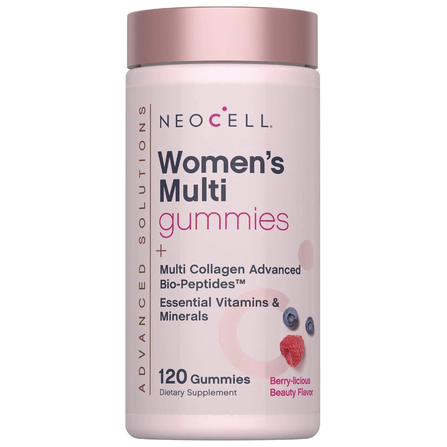 NeoCell Women's Multi Gummy with Collagen | 120 Gummies | Essential Vitamins & Minerals | Berry Flavor Supplement NeoCell
