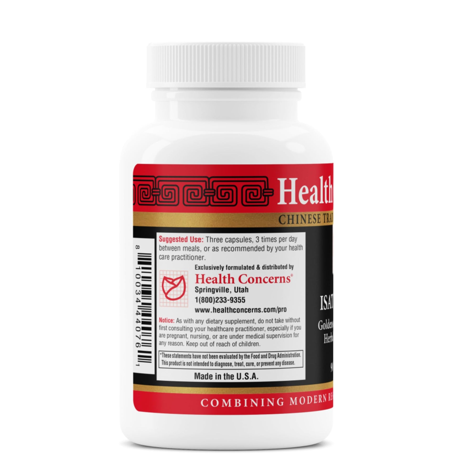 Health Concerns Isatis Gold - Immune System Support & Respiratory Tract Supplements - Echinacea, Platycodon, Goldenseal & Ligusticum Root Extract - 90 Capsules Health ConcernsBuy Supplements Australia