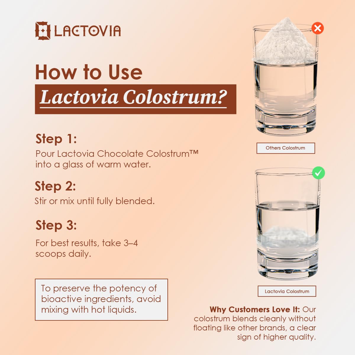 LACTOVIA Bovine Colostrum Powder – Chocolate Flavor | Grass-Fed Colostrum Supplement | Gut & Immune Health Support | Keto, Gluten & Fat-Free | for Women & Men LACTOVIABuy Supplements Australia