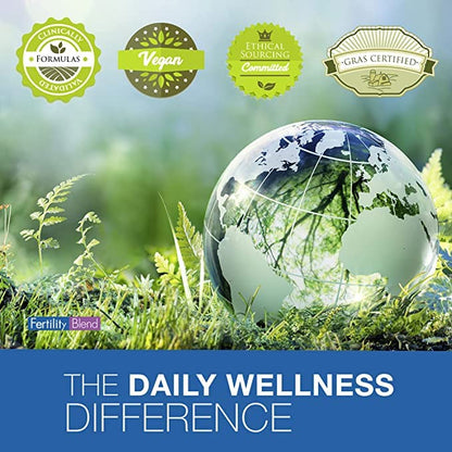 One Month Supply Each-FERTILITY BLEND Supplement for MEN (60 Tablets) and FERTILITY BLEND Supplement for WOMEN (90 Tablets).by The Daily Wellness Co. Fertility BlendBuy Supplements Australia