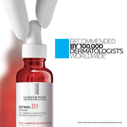 La Roche-Posay Pure Retinol Face Serum with Vitamin B3, Anti Aging Face Serum for Lines,
