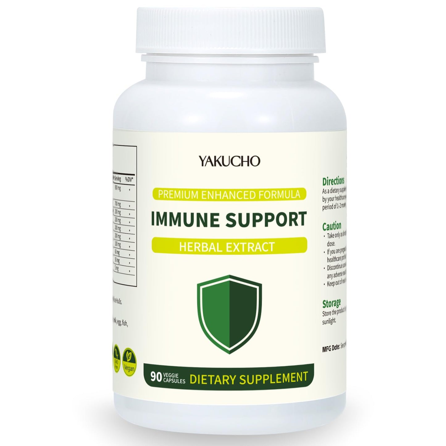 Herbal Immune Support Supplement, Vegan Capsules with Japanese Knotweed, Cat’s Claw, Skullcap & Sanguinolenta, Supports Immune Health & Overall Wellness, Gluten-Free YakuchoBuy Supplements Australia