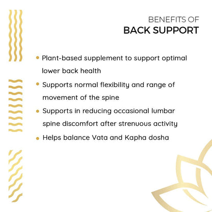 Kerala Ayurveda Back Support Herbal Capsules - Eases Occasional Discomfort of Lower Back & Supports Normal Movement of Spine, 90 Count Kerala AyurvedaBuy Supplements Australia