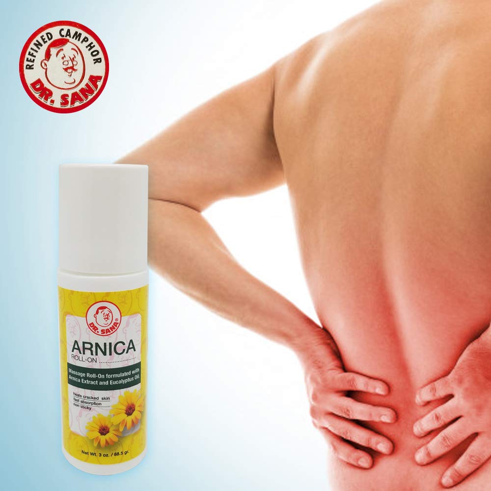 Dr Sana Arnica Roll-On. Topical Analgesic and Moisturizer. Soothes Dry and Cracked Skin. 3 oz. Pack of 6 Dr. SanaBuy Supplements Australia