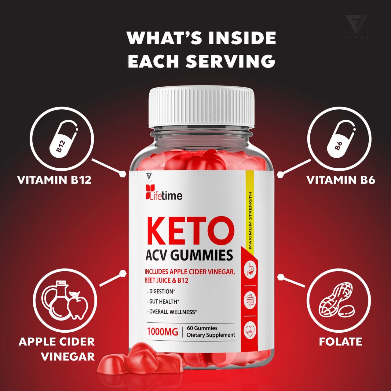 (3 Pack) Lifetime Keto Plus ACV Gummies Advanced Weight Loss AVC, Life Time Keto ACV FyvusBuy Supplements Australia