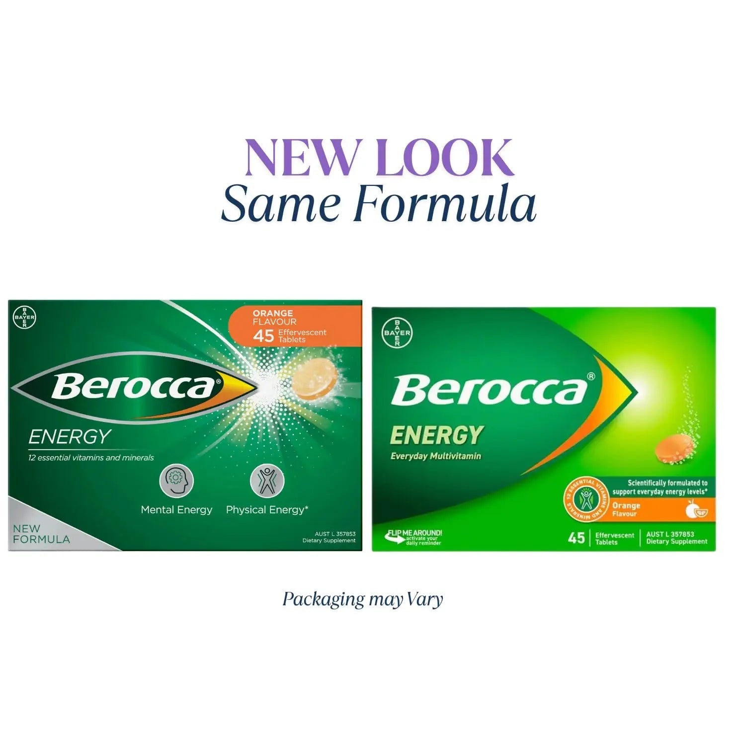 Berocca Energy Vitamin B & C Orange Flavour Effervescent Tablets 60 Pack Berocca