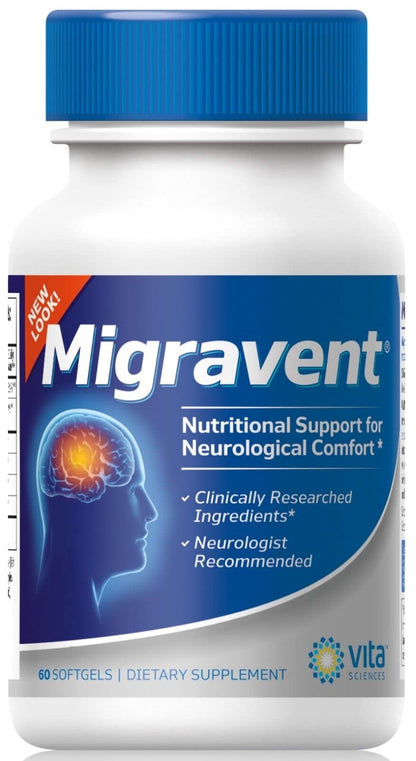 Vita Sciences Migravent – Advanced Nutritional Formula with Magnesium, CoQ10, Vitamin B2, and Butterbur for Brain and Circulatory Wellness – 60 Capsules Vita SciencesBuy Supplements Australia