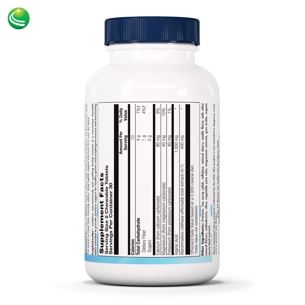 Nutra Biogenesis EsophaSoothe - Chewable Esophogeal Support with Magnesium, Potassium & Calcium for Men & Women - 60 Tablet Chews Nutra BioGenesisBuy Supplements Australia
