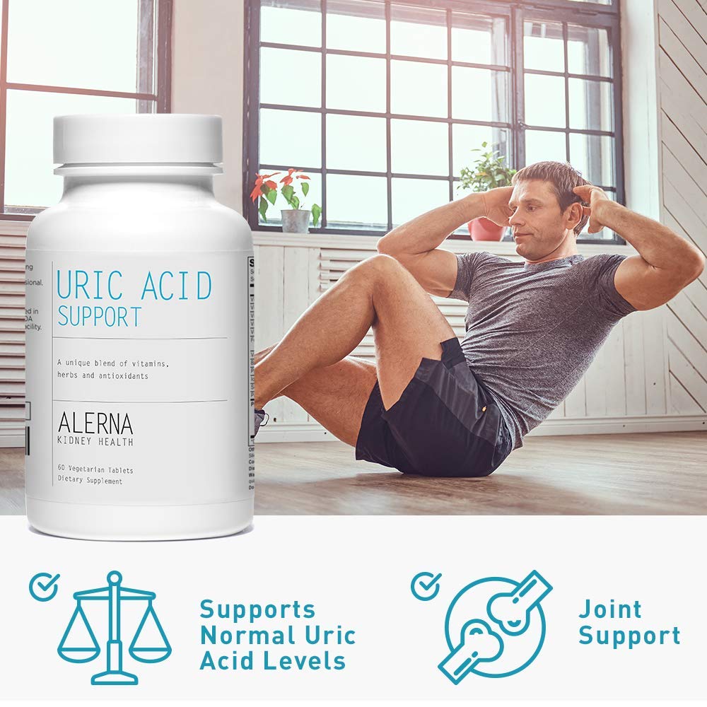 Alerna Kidney Health Uric Acid Support Supplement – Tart Cherry, Celery Seed, Turmeric, Quercetin – 60 Vegetarian Tablets (Pack of 3) Alerna Kidney HealthBuy Supplements Australia
