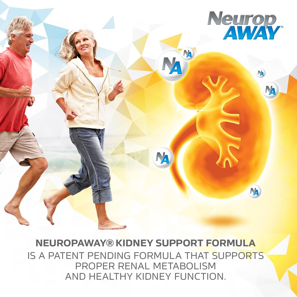 NeuropAWAY Kidney Support Formula Sugar Free with Agmatine Sulfate 500mg L-Novaline 50mg L-Ornithine 150mg L-Citrulline 100mg Per Capsule 90CT Fast Acting Kidney Support NeuropAWAYBuy Supplements Australia