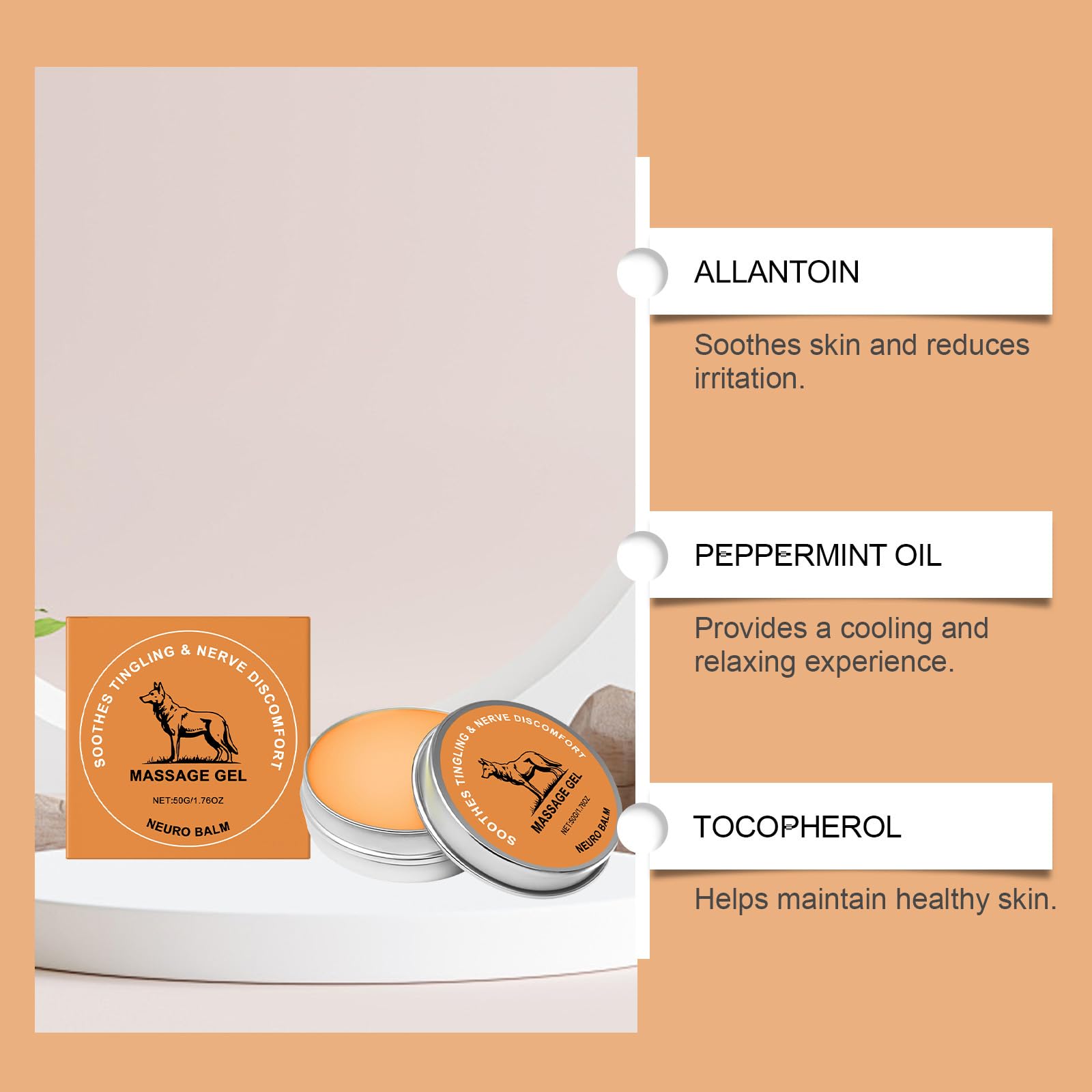 ZQDXSYN Neuro Balm, Joint & Muscle Soothing Cream, Joint Care Soothing Cream, Daily Body Care & Muscle Care (3PCS) ZQDXSYNBuy Supplements Australia