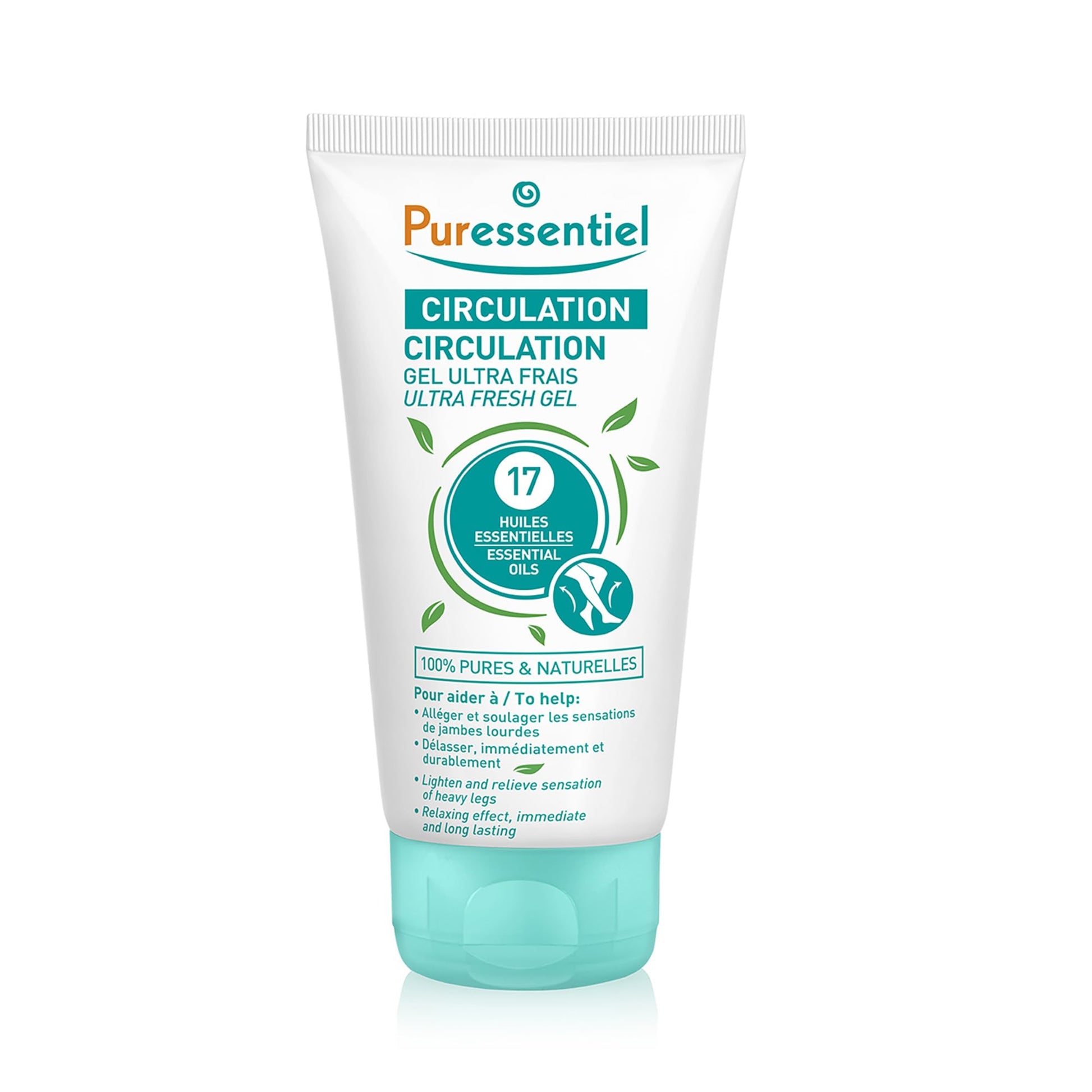 Puressentiel Soothing Gel for Tired Feet, Ankles, Legs - Aromatherapy Lotion with 17 Essential Oils for Body and Skin - Instant, Lasting Relief and Circulation - Natural and Alcohol Free - 4.22 oz PuressentielBuy Supplements Australia