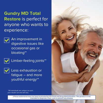 Gundry MD® Total Restore® Gut Health and Gut Lining Support Supplement - (90 Capsules) Gundry MDBuy Supplements Australia