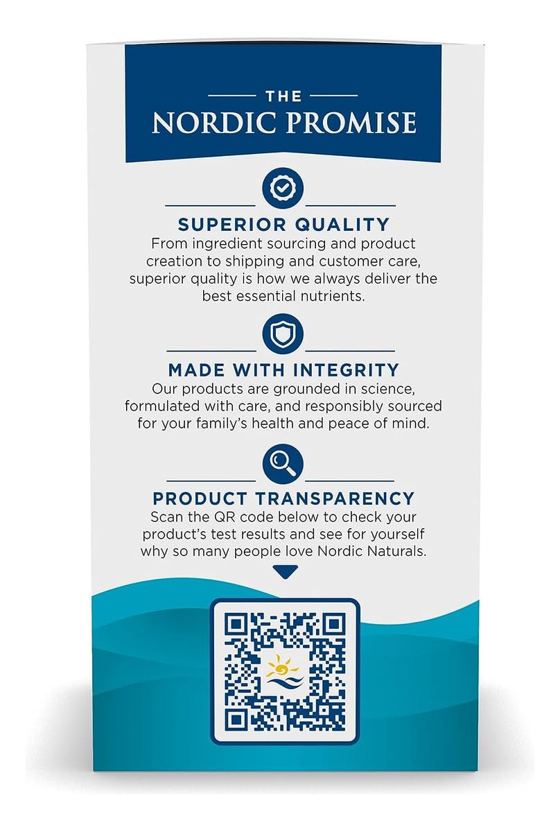 Nordic Naturals Omega-3 in Fish Gelatin, Lemon Flavor - 60 Fish Gels - 690 mg Omega-3 - Fish Oil - EPA & DHA - Immune Support, Brain & Heart Health, Optimal Wellness - Non-GMO - 30 Servings Nordic NaturalsBuy Supplements Australia
