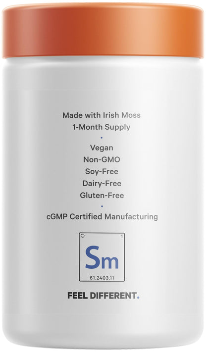 Codeage Irish Sea Moss Gummies Supplement - 300mg Irish Sea Moss 10:1 Extract - Delicious Strawberry Flavor - Vegan, Non-GMO, Gluten-Free - 60 Gummies CodeageBuy Supplements Australia