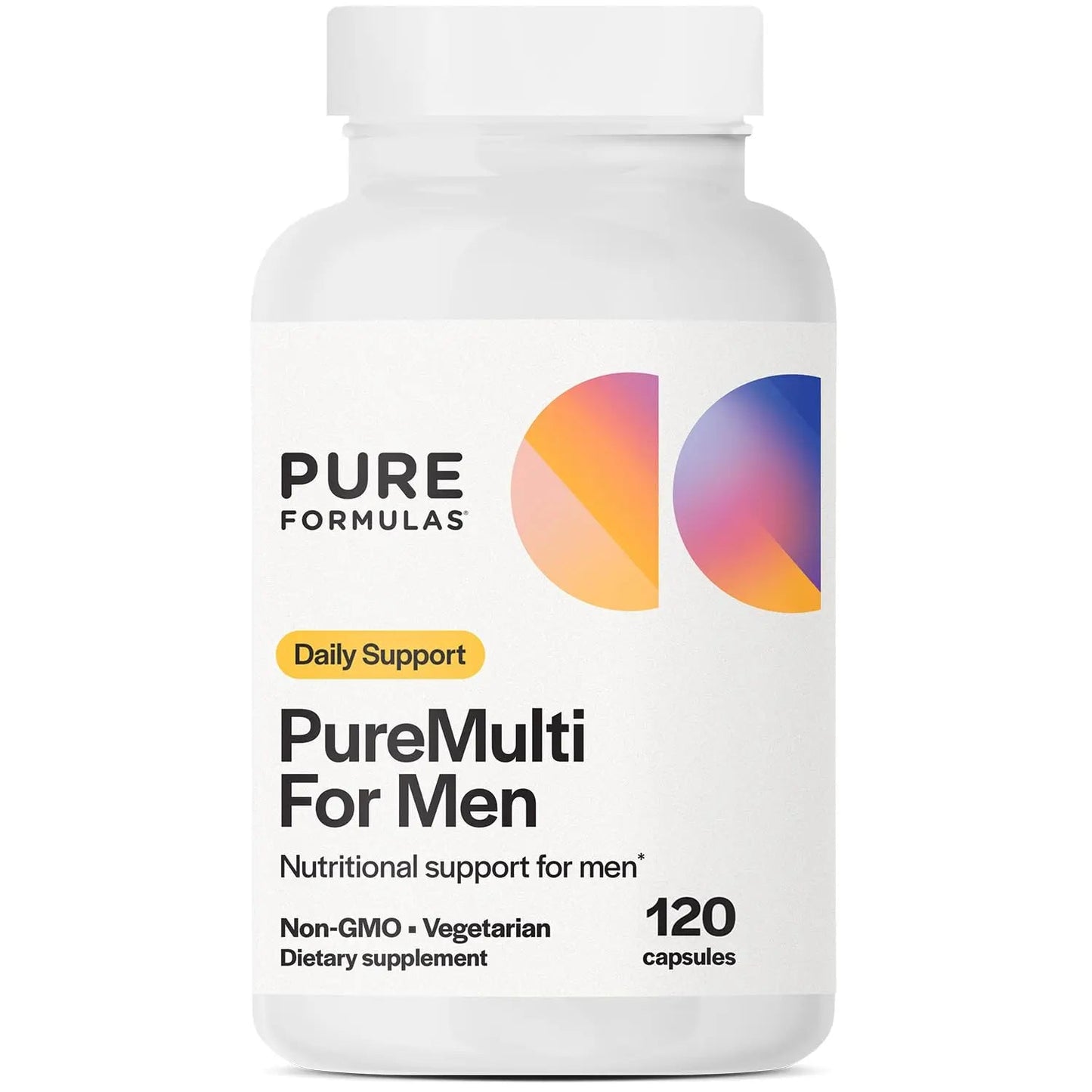 PureFormulas PureMulti for Men - Daily Comprehensive Multivitamin for Men's Health, Vitality, Energy, Focus, & Performance. Mens Vitamins A, C, D, E, & B12 PureFormulas