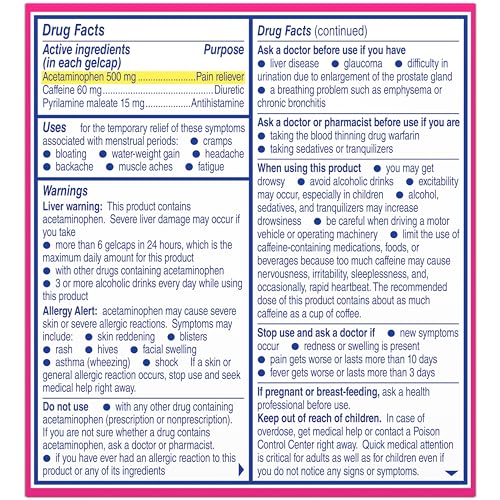 Midol Complete Gelcaps 24ct: Midol Complete Menstrual Pain Relief Gelcaps with Acetaminophen MidolBuy Supplements Australia