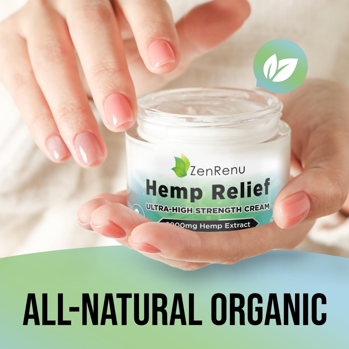 Hemp Cream Maximum Strength - Menthol Rub with Hemp Oil, Arnica, Lavender, Aloe Vera, Kava Kava, & Camphor - Natural Hemp Muscle Rub Cream for Skin, Muscles & Joints - ZenRenu, 4 oz ZenrenuBuy Supplements Australia