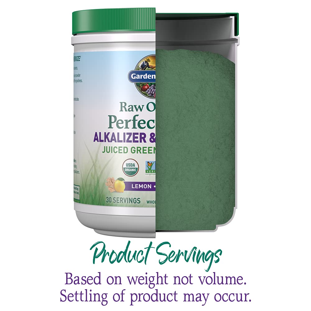 Garden of Life Raw Organic Perfect Food Alkalizer and Detoxifier, Lemon Ginger Flavored Superfood Powder Supplement, 30 Servings Garden of LifeBuy Supplements Australia