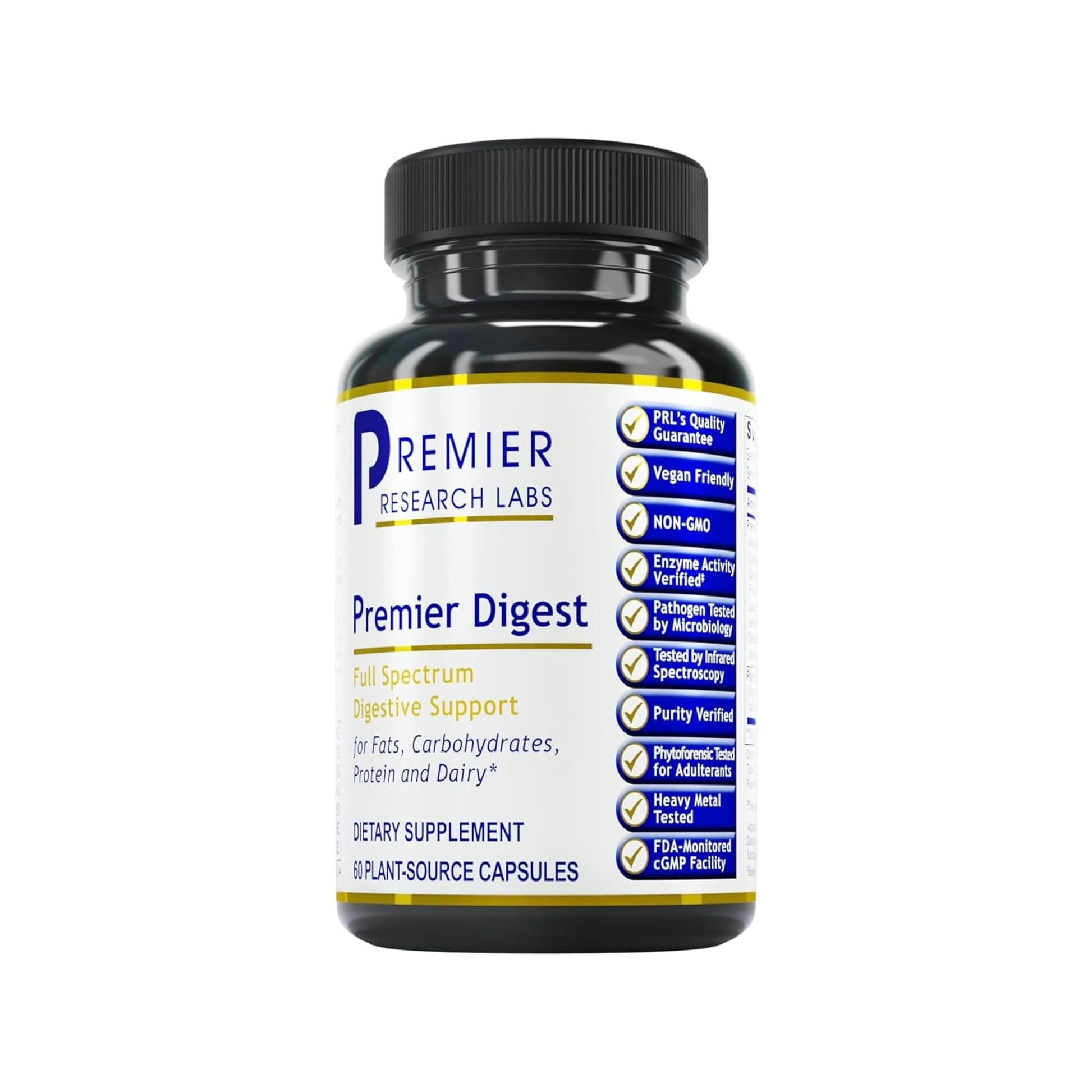 Premier Research Labs Active Digestive Enzymes with Probiotic and Prebiotics - Promotes Full-Spectrum Digestive Support - with Amylase, Protease & Lipase, 60 Plant-Sourced Capsules Premier Research LabsBuy Supplements Australia