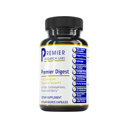 Premier Research Labs Active Digestive Enzymes with Probiotic and Prebiotics - Promotes Full-Spectrum Digestive Support - with Amylase, Protease & Lipase, 60 Plant-Sourced Capsules Premier Research LabsBuy Supplements Australia