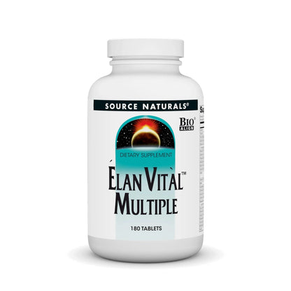 Source Naturals Elan Vital Multiple - Supports Brain, Heart, Liver, Immune, Energy Boost - 180 Tablets Source NaturalsBuy Supplements Australia
