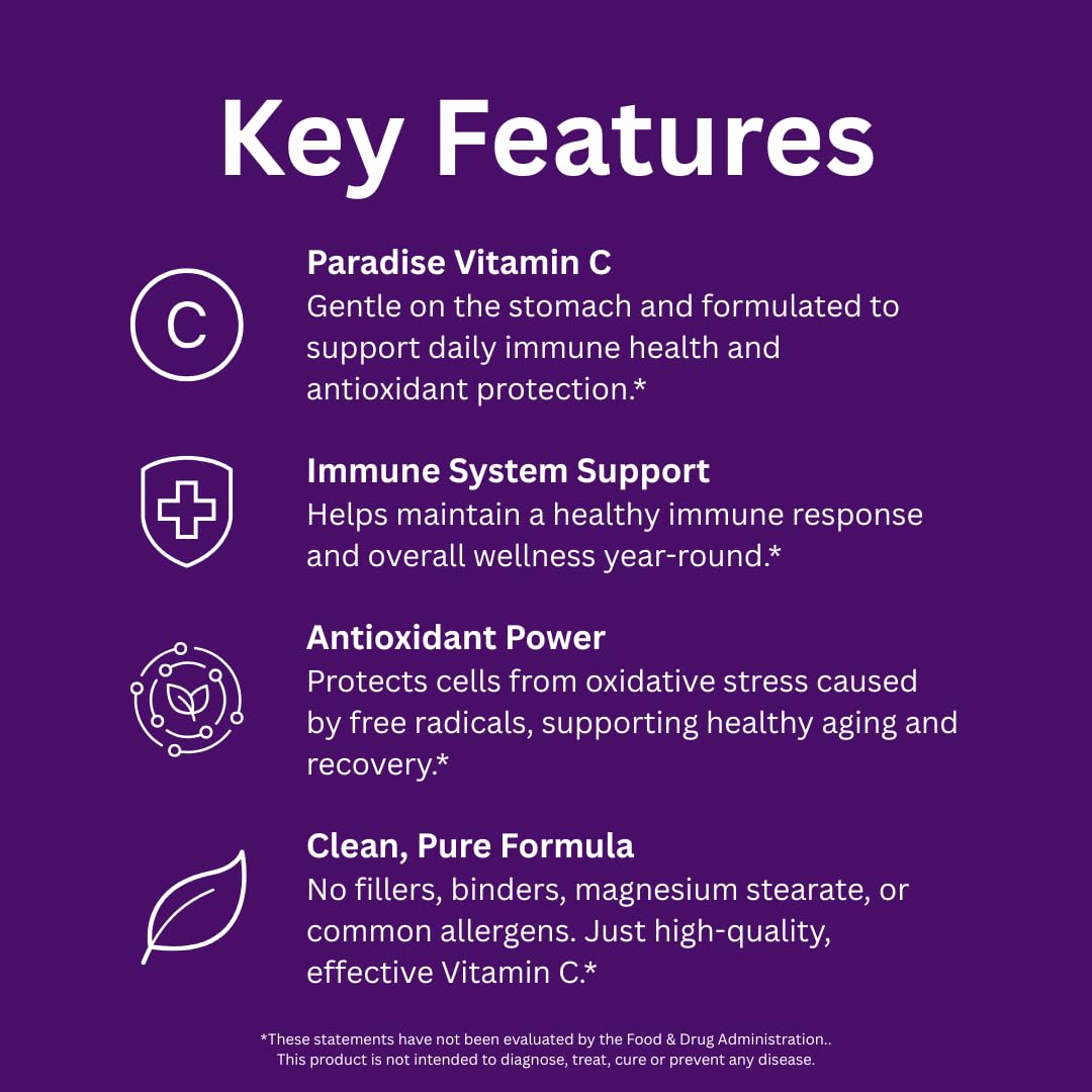 Paradise Herbs Earth's Blend Vitamin C with Nature's C and Adaptogens, Superfoods Base of Probiotics & Organic Alkalizing Greens, 90 Vegetarian Capsules Paradise HerbsBuy Supplements Australia