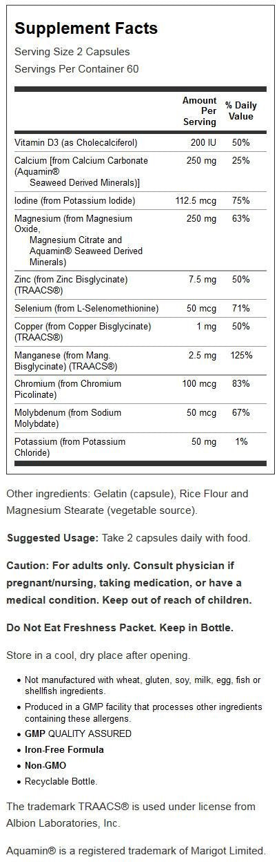 Now Foods, Full Spectrum Mineral CAPS 120 CAPS NOW FoodsBuy Supplements Australia