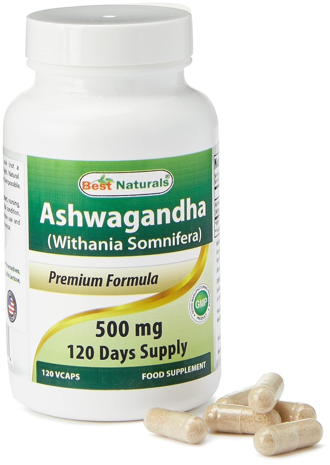 Best Naturals Ashwagandha Capsules for Relaxing Stress and Mood, 500 mg, 120 Count (Packaging may vary) Best NaturalsBuy Supplements Australia