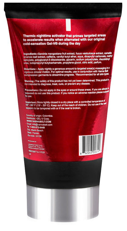 Vanna Belt Gel-V Hot Cream for Cellulite, 6.3 oz - Effective Nighttime Belly Fat Burning V VANNA BELTBuy Supplements Australia