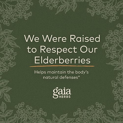 Gaia Herbs Black Elderberry (Sambucus Nigra) Extra Strength Gummies Gaia HerbsBuy Supplements Australia