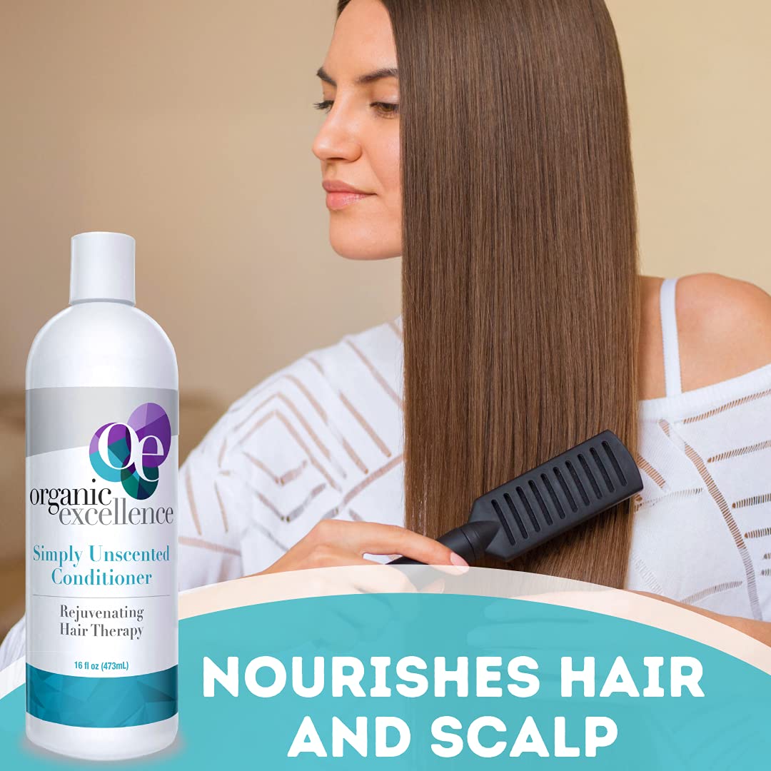Organic Excellence Sulfate Free Conditioner - Fragrance, Gluten, Paraben Free, Color Safe. Organic Herb Extracts and Oils, Natural Hair Care for the Whole Family, 16 fl ounces (473 ml) Organic ExcellenceBuy Supplements Australia