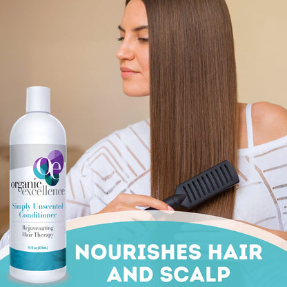 Organic Excellence Sulfate Free Conditioner - Fragrance, Gluten, Paraben Free, Color Safe. Organic Herb Extracts and Oils, Natural Hair Care for the Whole Family, 16 fl ounces (473 ml) Organic ExcellenceBuy Supplements Australia