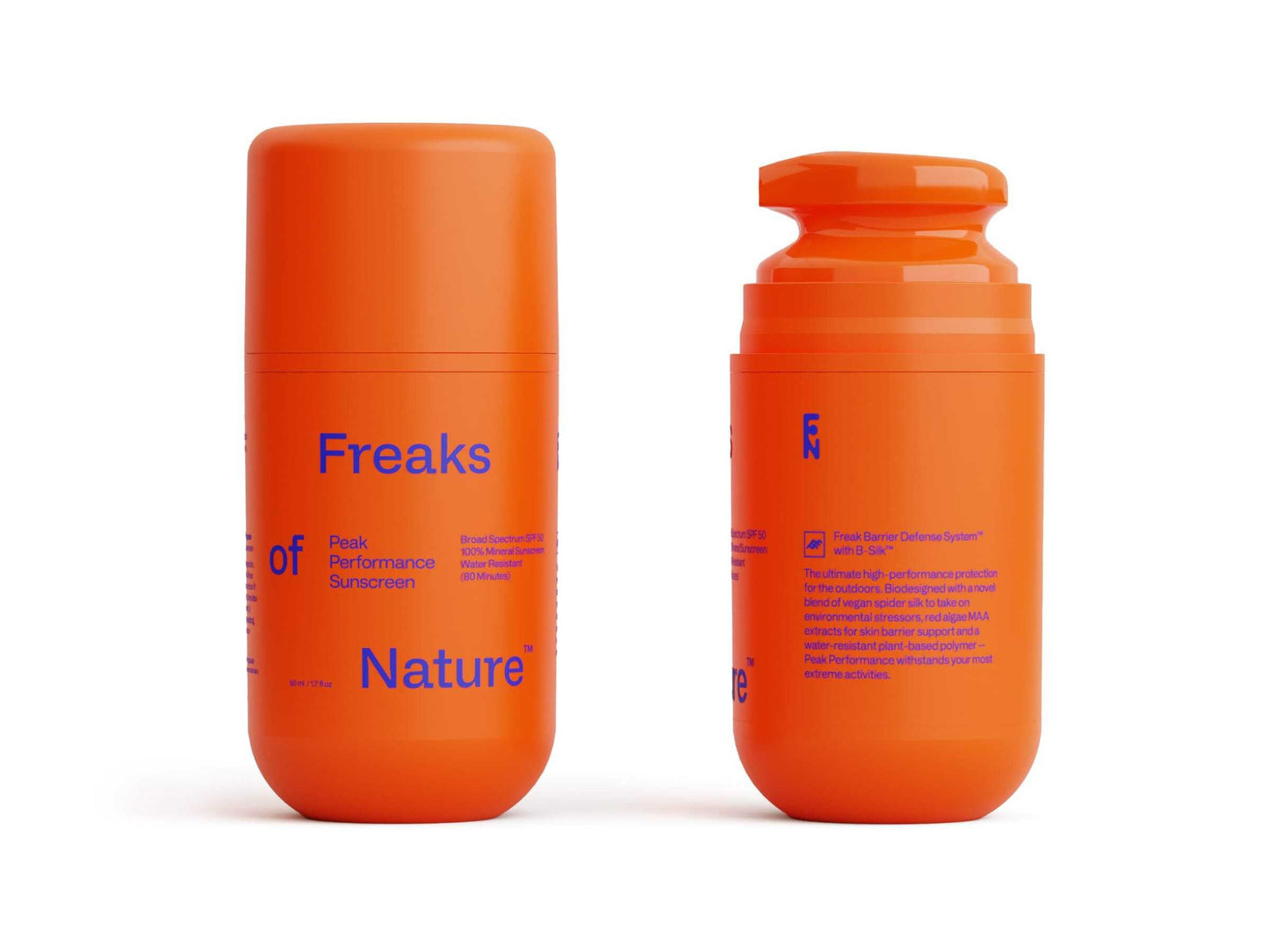 Freaks of Nature Peak Performance SPF 50 | 100% Mineral Sunscreen | Lightweight, Fast-Absorbing, 80-Min Water-Resistant | Plant-Based, Eco-Friendly, Reef-Safe, Cruelty-Free | All Skin Types| 1.7 oz Freaks of NatureBuy Supplements Australia