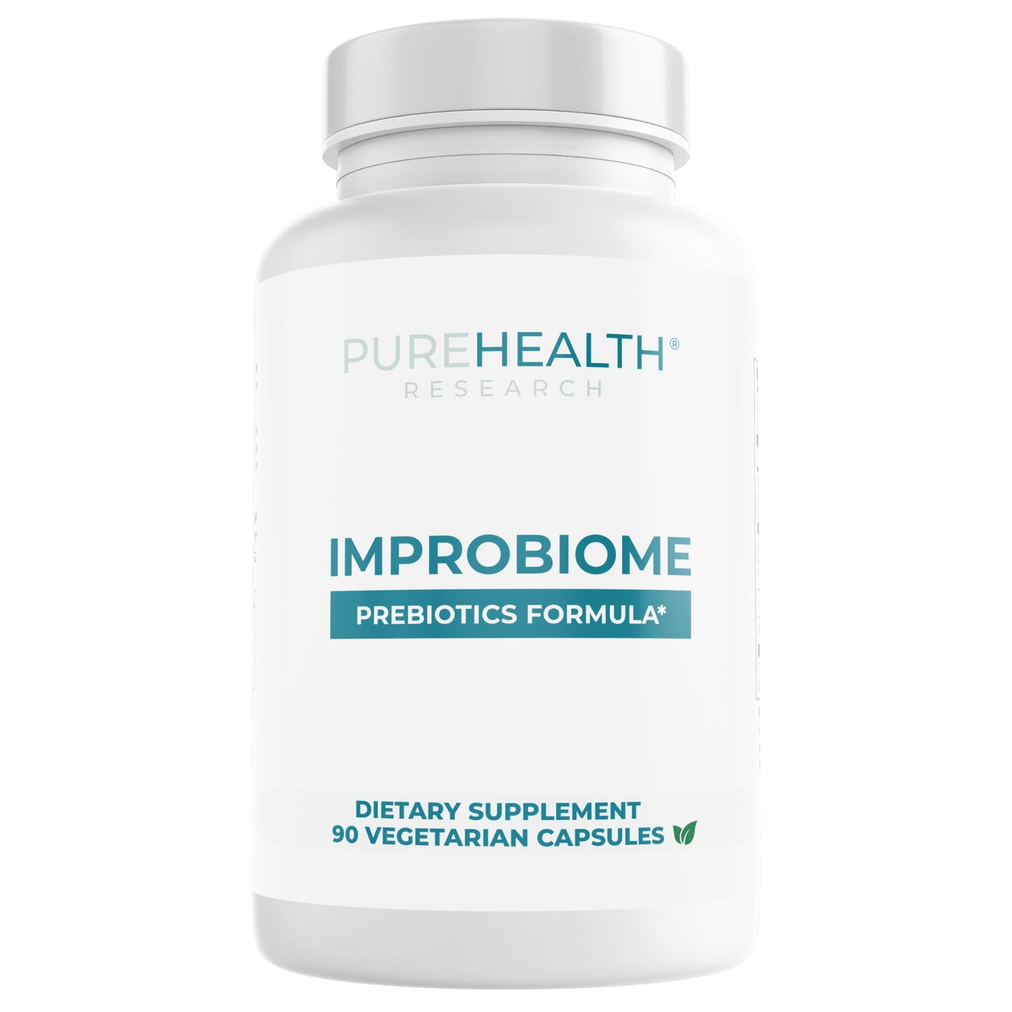 PUREHEALTH Research Improbiome - Prebiotic Fiber - Natural Support for Healthy Gut Prebiotics - Digestive Nutritional Supplements - with Jerusalem Artichoke,