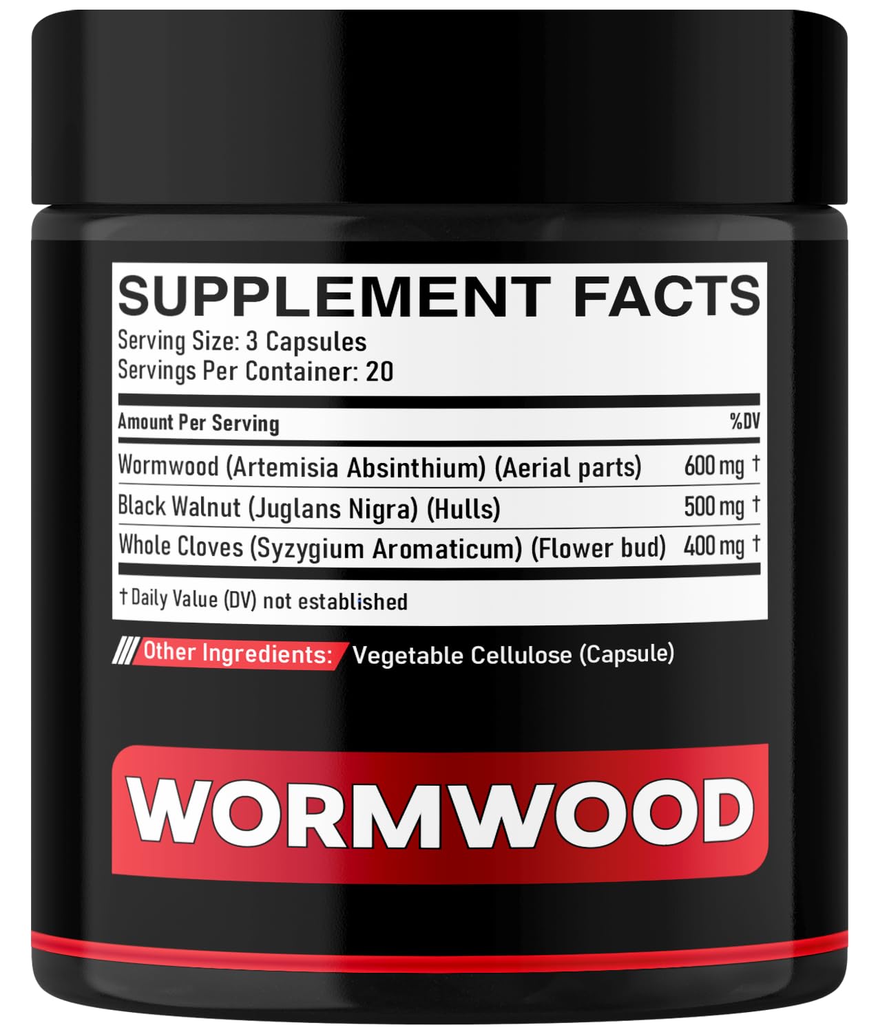 DEDICAD 1500mg Wormwood Capsules with Black Walnut & Cloves - Artemisia Annua Supplement for Immunity - 60 Vegan Capsules DEDICADBuy Supplements Australia