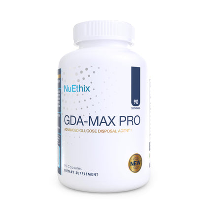 NuEthix Formulations GDA-MAX PRO, Double Berbine HCL Supplement, Supports Glucose Metabolism, Weight Management, Immune Support, Heart Health - Non GMO, Gluten Free, Dairy Free, 90 Count NuEthix FormulationsBuy Supplements Australia