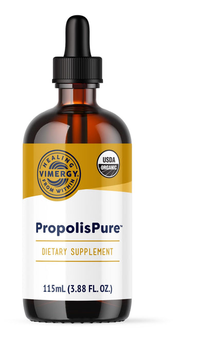Vimergy PropolisPure® – Supports Immune and Respiratory Health* – Benefits Oral Health* – USDA Certified Organic, Kosher, Paleo-Friendly, Gluten-Free – 115 mL (57 Servings) VimergyBuy Supplements Australia