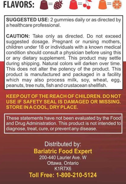 Bariatric Expert Multivitamin Gummies – Fast-Melting Dietary Supplement for Adults Post-Gastric Sleeve and Bypass, Nutritionist Recommended, 90 Count Bariatric Food ExpertBuy Supplements Australia