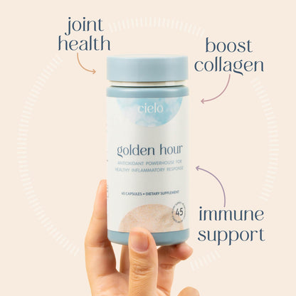 Cielo Golden Hour - Antioxidant Supplement for Healthy Immune System Response - Nutritional Antioxidant Blend for Women and Men (45 Day Supply) CieloBuy Supplements Australia