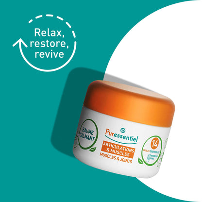 Puressentiel Muscle and Joints Balm - Essential Oil and Shea Butter Balm for Back and Neck Massage - Dye-Free, No Preservatives - 1.01 oz PuressentielBuy Supplements Australia